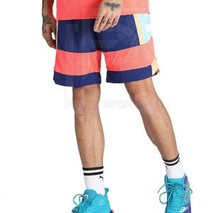 Pantalones Cortos Deportivos de Malla Transpirable de Secado Rápido para Hombre, Logotipo Personalizado, Estilo Urbano, Diseño Sólido, Poliéster, Cintura Elástica Holgada - Product Image 5