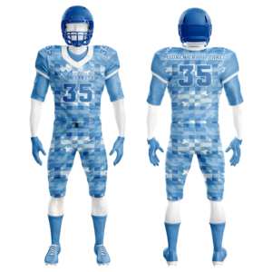 Conjuntos de camisetas y pantalones de práctica de fútbol americano sublimado uniforme de fútbol americano en blanco con logotipo personalizado OEM para adultos/jóvenes - Product Image 4