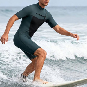 Maillots de bain une pièce pour hommes, très demandés, couleurs personnalisables, logo sur le devant, tissu Spandex/Polyester - Product Image 2