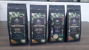 HANCOFFEE Meilleure offre pour la marque privée 100% grains de café torréfiés Robusta à faible MOQ Échantillon gratuit - Sacs en plastique Grains de café 1kg - Product Image 4