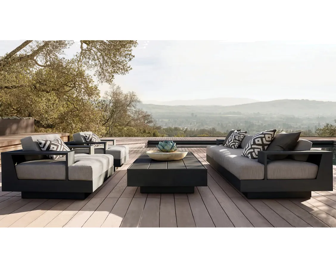 Luxury Outdoor Garden Aluminum Sofa Set Furniture Modern Aluminium Outdoor Furniture