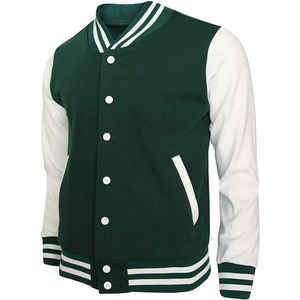 Chaqueta de Béisbol para Hombre, Estilo Bomber, Manga Corta, Ajustada, Moda Otoñal, Chaqueta Universitaria de Marca - Product Image 1