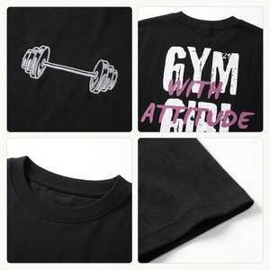 T-shirt graphique noir à logo écossais surdimensionné - Coupe ample 100% coton jersey col rond unisexe 220g respirant imprimé par transfert thermique - Product Image 4