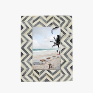 Customized Chic Resin Photo <b>Frame</b> <b>Square</b> Fashionable 10-10 Color Decorative Inlay With 1-2 Tone & 7-10 Dots Inlay - Product Image 3