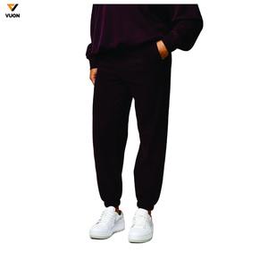 Wholesale Women's Heavyweight Cotton Sweatshirt and Joggers Pants Set Oversized <b>Crewneck</b> Workout Clothing Printed Design - Product Image 3