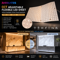 Lámina LED Flexible de Alta Luminosidad, Regulable, de Doble Color, CCT Ajustable, Lámina LED Inteligente para Publicidad, para Estudio de Fotografía, Techo Comercial