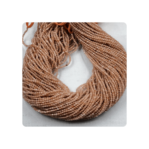 Cuentas Redondas Facetadas de Amazonita Naranja Natural de Primera Calidad, Listas para Enviar, Tamaño Personalizado, para la Elaboración de Joyas - Product Image 4