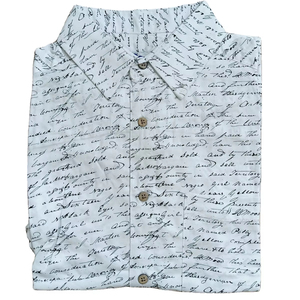 100% coton AOP imprimé chemise à manches courtes pour hommes décontracté et formel motif solide respirant et durable pour un look d'été parfait - Product Image 1