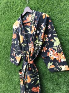 Nuevo Kimono de Verano para Mujer, Personalizado, Estampado, 100% Algodón, Suave, Informal, Transpirable, de Secado Rápido, con Cordón Ajustable - Product Image 6