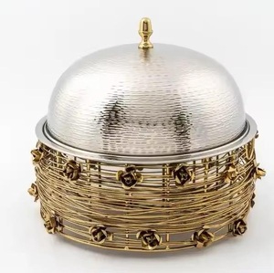 เครื่องอุ่นอาหารเคลือบหินแกรนิตแบบนอนสติ๊กหม้อปรุงอาหารทรงกลมอุปกรณ์รับประทานอาหารในบ้านปรับขนาดได้ตามต้องการ - Product Image 2