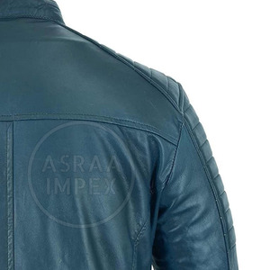 เสื้อแจ็คเก็ตหนังวัวคุณภาพดีที่สุดสำหรับผู้ชาย สำหรับฤดูหนาว กันน้ำ กันลม คอตั้ง ซิป มีทุกสีและทุกขนาด - Product Image 6