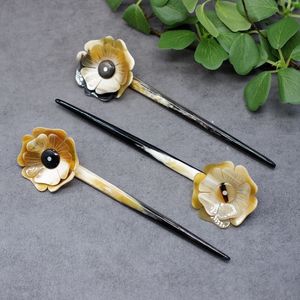 ACCESSOIRES DE CHEVEUX EN CORNE DE BUFFLE POLI CONÇUS Fourchette À Cheveux Bâton Barrettes Clips pour Bijoux Matiss Coiffure - Product Image 6