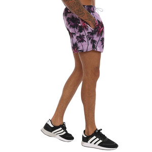 Pantalones cortos de playa de 100% algodón personalizados, pantalones cortos de natación informales para entrenamiento atlético con estampado de sublimación Vintage, estilo sólido cualquiera - Product Image 4