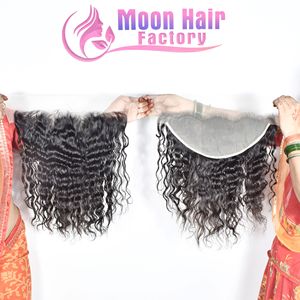 Souper pas cher prix cuticule aligné brut non transformé cheveux humains frontal frisé vente en gros brut non transformé naturel indien vendeurs - Product Image 6