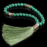 Tasbih Resin tahan lama 33 Tasbih Islami rosario untuk pria Muslim, hadiah Lebaran Islam sempurna