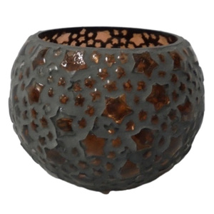 กระจกโมเสกสีน้ำตาลทันสมัยสำหรับตกแต่งห้องนั่งเล่นงานปาร์ตี้โชว์ชิ้นสำหรับตกแต่งบ้านพร้อมเชิงเทียนทีไลท์ - Product Image 2