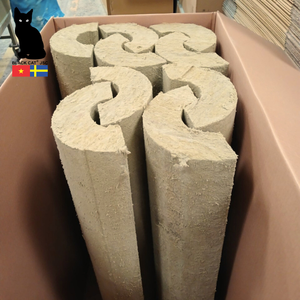 Matériaux d'isolation pour tuyaux en laine de roche ignifuge, prix de l'isolation pour tuyaux en laine de roche, laine minérale, taille et épaisseur personnalisables - Product Image 3