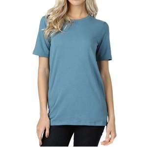 เสื้อยืดสำหรับผู้หญิงเสื้อยืดผ้าฝ้ายนุ่มรุ่นใหม่คุณภาพสูงสำหรับผู้ผลิตเสื้อผ้าสั่งทำ - Product Image 6