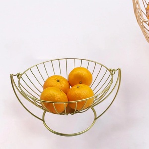 Handmade Stainless Steel Wedding <b>Fruit</b> Basket and Buffet Server Stylish Metal Wire Mesh Hanging <b>Storage</b> for Home Kitchen Use - Product Image 6