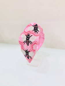 Accessoires de cheveux personnalisés à la mode, ornés à la main, avec un motif d'abeille nouée, pour filles et femmes, taille unique - Product Image 3