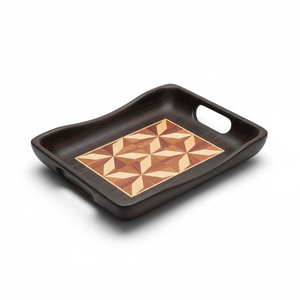 Bandeja de Servir Moderna, Ecológica, Hecha a Mano con Madera Maciza de Primera Calidad para Cocina, Comedor, Té, Café, Desayuno, Decoración del Hogar - Product Image 3