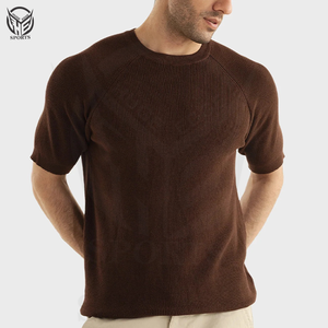 เสื้อยืดผ้าฟลีซผ้าฝ้าย100% สำหรับผู้ชายปกตั้งแขนสั้นทรงพอดีตัว-คุณภาพสูงเป็นมิตรกับสิ่งแวดล้อมและระบายอากาศ - Product Image 2