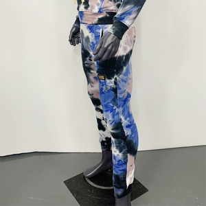 Nouveau survêtement élégant pour hommes gris couleur cravate colorant imprimé hommes survêtement grande taille survêtements d'hiver - Product Image 3