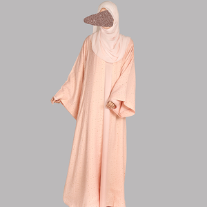 All Over Rhinestone Embroidery Straight Chiffon Modest Islamic Abaya <b>Dress</b> for Women 100% <b>Silk</b> Long Sleeve <b>Maxi</b> Pakistan Origin - Product Image 2