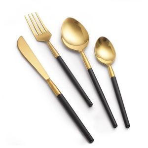 Ensemble de couverts de Table fantaisie en acier inoxydable de qualité supérieure, cuillères à vaisselle multi-finitions, cuillères à dîner modernes - Product Image 6