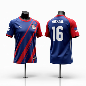 Camiseta de Softball sublimada personalizada para hombre, camisetas de pesca de fútbol, transpirable, ropa deportiva de cuello redondo de alta calidad - Product Image 5