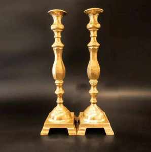 เชิงเทียนโลหะทรงกรวยแบบเรียบง่าย สไตล์รัสติก ขายดี เหมาะสำหรับตกแต่งบ้าน งานเลี้ยง งานอีเว้นท์ และใช้เป็นของตกแต่งบนโต๊ะ - Product Image 1