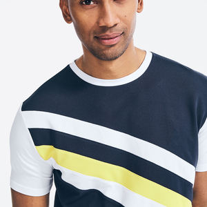 Venta al por mayor personalizado impreso y bordado Logo anillo hilado Camiseta de algodón para los hombres 100% algodón poliéster sublimación procesada - Product Image 2