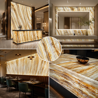 Panneau mural en pierre translucide imitation marbre rétroéclairé onyx alabâtre artificiel grand panneau mural