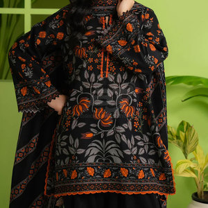 ชุดสلوارคามีซผ้าฝ้ายพิมพ์ลายสไตล์ปากีสถาน ชุดลำลองแบบสั่งตัดสำหรับผู้ใหญ่ - Product Image 6