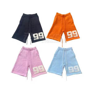 Short uni décontracté taille moyenne en laine mélangée pour hommes à séchage rapide écologique à la mode pour le style de rue d'automne - Product Image 6