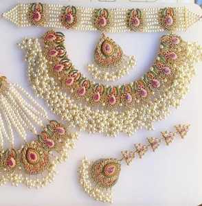 Premium Quality Hot <b>Sale</b> Luxury Pakistani Bridal Jewelry Sets Hand Crafted Gold Plated Antique Jewelry Sets for <b>Women</b> - Product Image 2