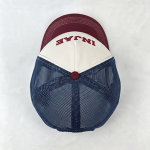 Custom Embroidered Trucker <b>Hat</b> Mesh Cap White <b>Navy</b> Red Wholesale Logo High Quality OEM ODM Low MOQ 5 Panel Casual Adjustable - Product Image 6