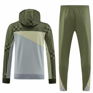 Vente en gros de survêtement de jogging de qualité supérieure respirant à manches longues 100% coton polyester survêtement d'entraînement pour hommes - Product Image 2