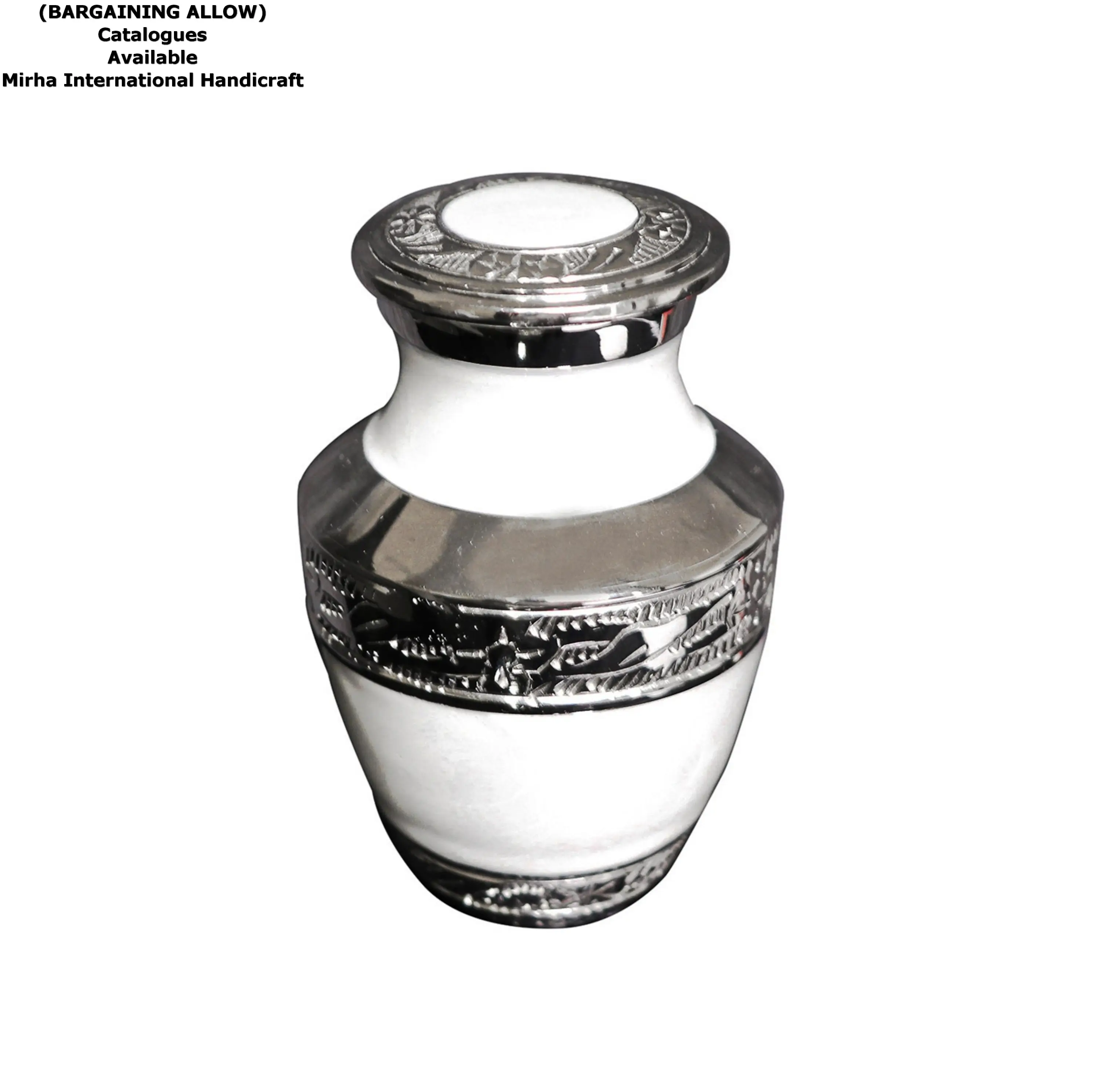 Pearl White Keepsake Cremation Urn for Ashes High Quality Human Ashes Urns for Women and Man