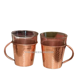 Newest Design <b>Copper</b> Metal Round Shape Flexible Handle Shinny Polished <b>Cups</b> Other Drinkware Accessories - Product Image 5