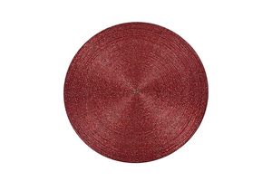Best Parties Tableware Decorative Red Glass <b>Beaded</b> Rounded <b>Placemat</b> for Parties & Other Functions - Product Image 3