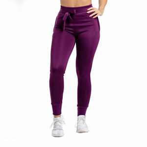Pantalones de correr para mujer, diseño de logotipo personalizado, servicio OEM, venta al por mayor, precio bajo - Product Image 1