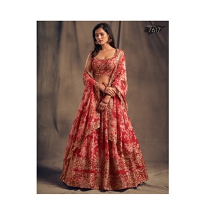 高需求节日准备设计师Lehenga Choli非常适合印度出售的庆祝活动和招待会 - Product Image 1