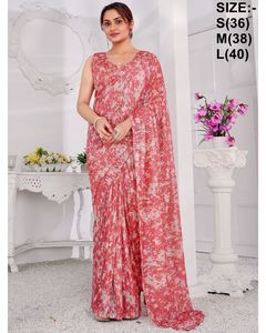 Lycraa เสื้อเบลาส์ผ้าส่าหรี/Shari/Sari สำหรับผู้หญิง,เสื้อเชิ้ตผู้หญิงขายส่งปี2022งานปาร์ตี้แต่งงานดีไซเนอร์นำเข้า - Product Image 2