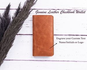 Chéquier cuir marron hommes Long portefeuille à deux volets voyage téléphone poche crédit porte-carte portefeuille LCR-0048 - Product Image 4