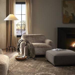 Poltrona Lounge in Pelliccia Fatta a Mano HEC, Modello Comfort Mingh, Poltrona da Salotto per Casa e Appartamento - Product Image 6