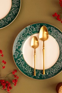 Ensemble de couverts de luxe finis en or ensemble de couverts en acier inoxydable élégant pour la table de cuisine de fête de mariage ustensiles de qualité supérieure - Product Image 5