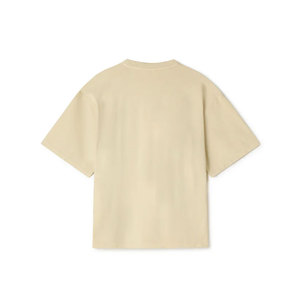 OEM personalizado 100% algodón 300GSM ácido lavado camiseta de talla grande serigrafía de gran tamaño hombres camisetas marrón - Product Image 6