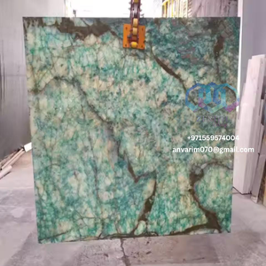 Dalles d'onyx polies violettes, bleues et dorées pour panneaux muraux décoratifs, salle de bain, design d'intérieur - Product Image 3