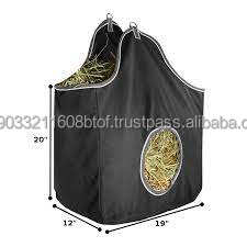 Bolsa de heno de caballo de poliéster 600D resistente multifuncional, varios diseños, bolsas de heno de Metal de nailon grandes duraderas para alimentación de caballos - Product Image 4